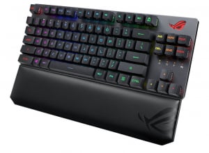 ASUS ROG Strix Scope RX TKL Wireless Deluxe Red Mechanical gaming billentyűzet fekete (90MP02J0-BKHA00)